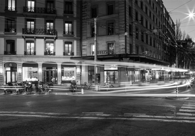 City Geneva Streets By Night