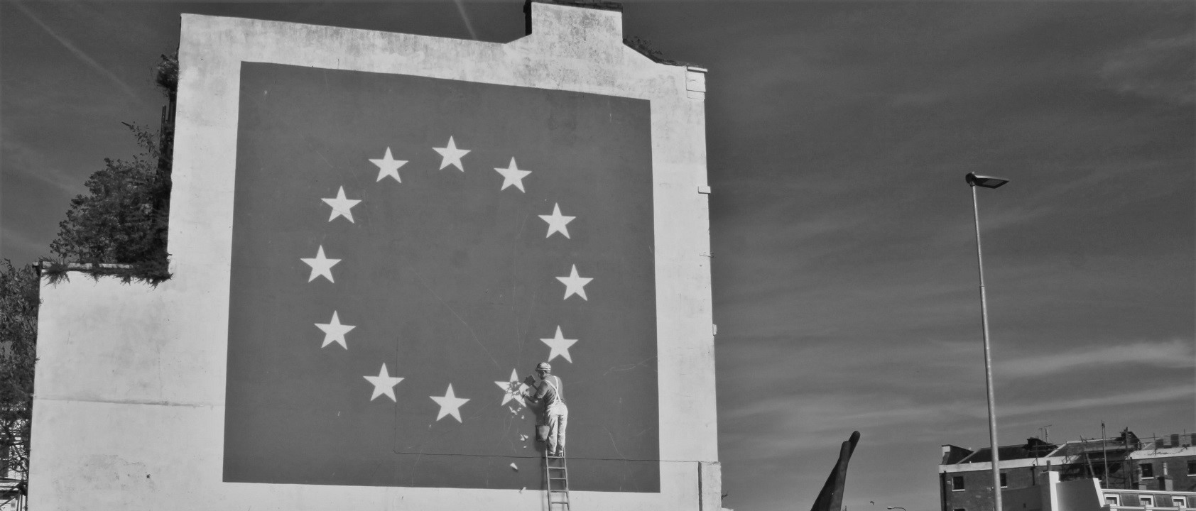 European Flag Brexit Banksy Landscape
